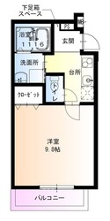 大物駅 徒歩3分 3階の物件間取画像